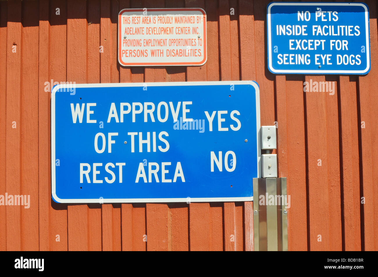 New Mexico rest area Stock Photo Alamy