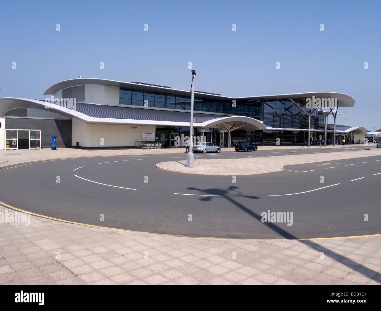 New Airport Terminal opened 2004 at Guernsey Channel Islands Stock Photo