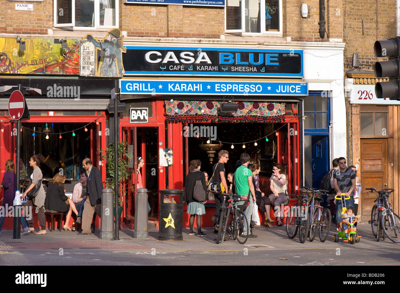 Bar on Brick Lane E1 London United Kingdom Stock Photo