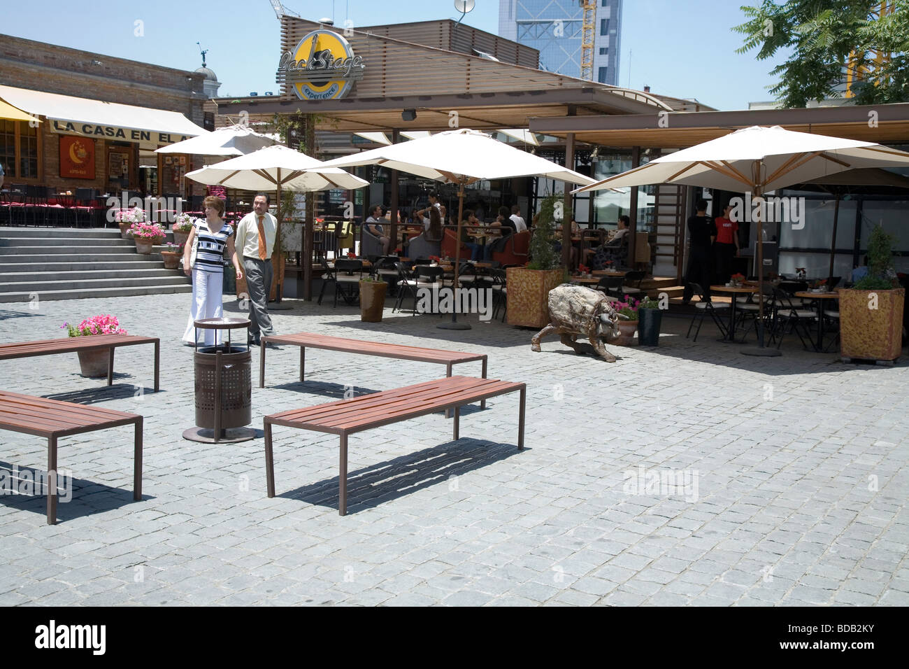 Patio Bellavista, Santiago, Chile Stock Photo Alamy