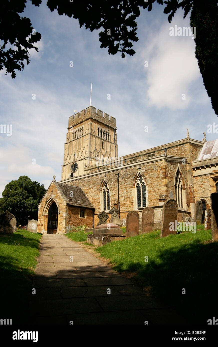 Earls Barton Church with circa 10th Century late Saxon Tower