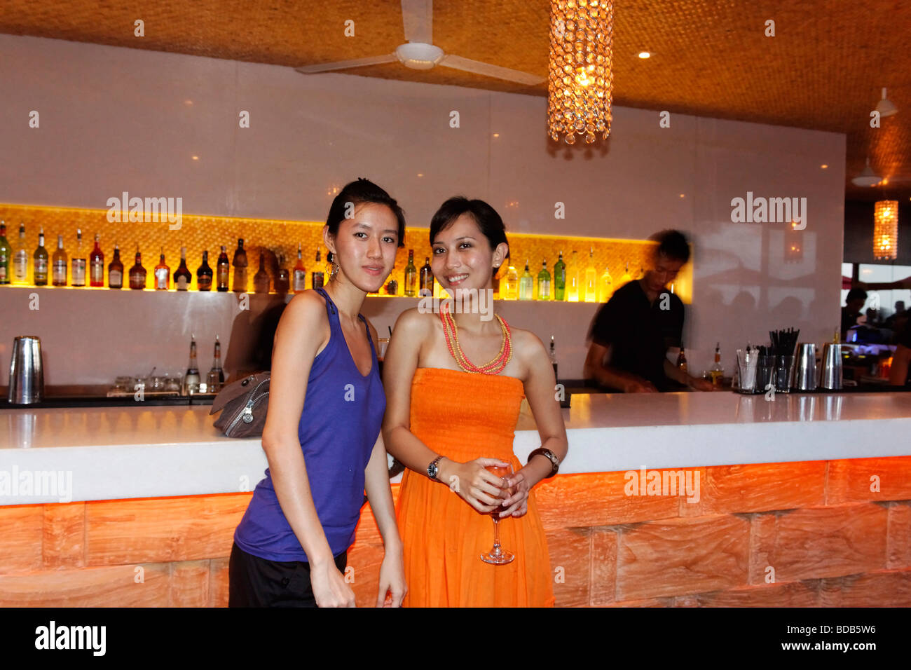 Ku De Ta Lounge Bar At Beachfront In Seminyak Bali Indonesia Stock Photo Alamy