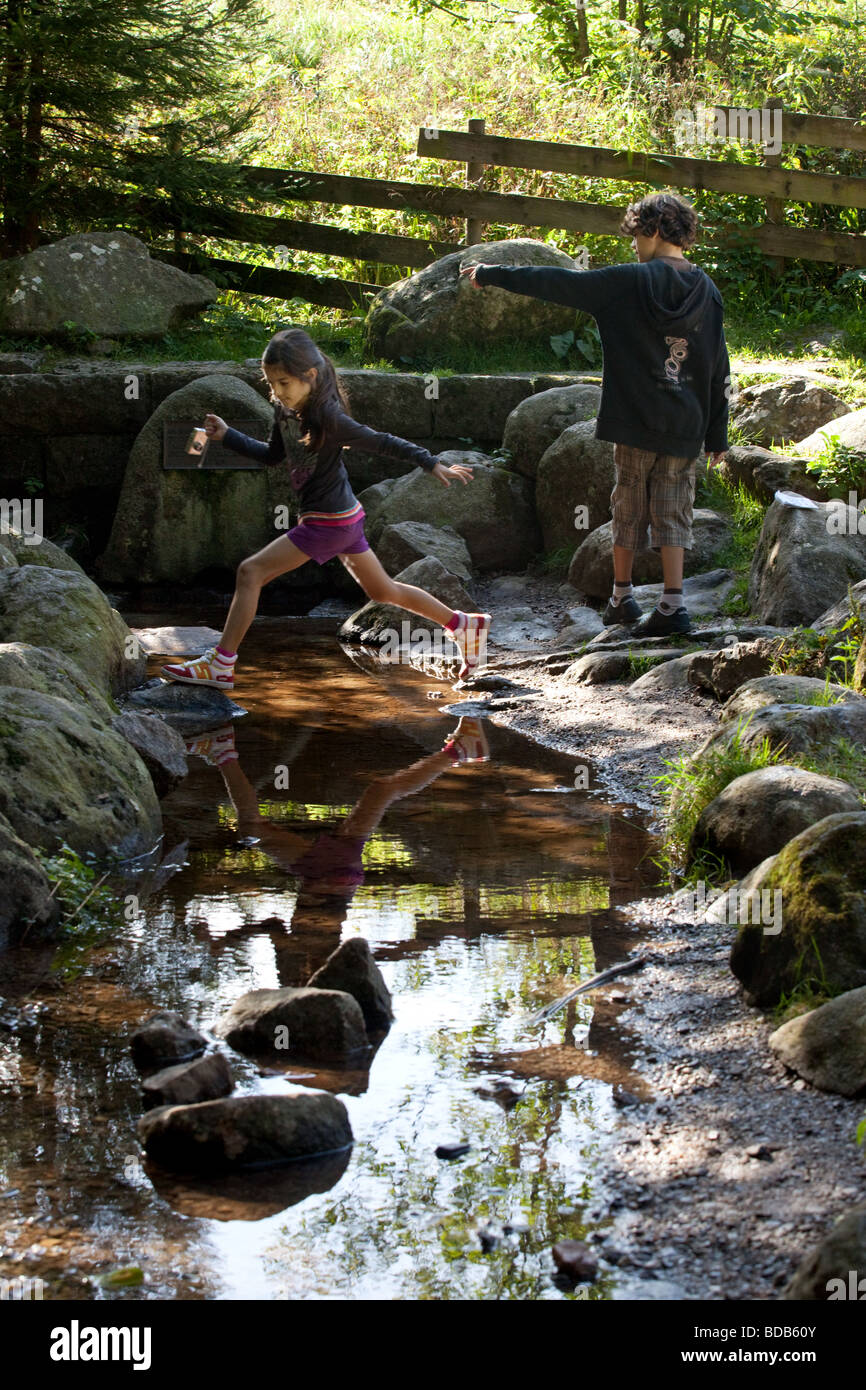 Tourists visiting the sources of Danube river, Schwarzwald, Germany Stock Photo Alamy