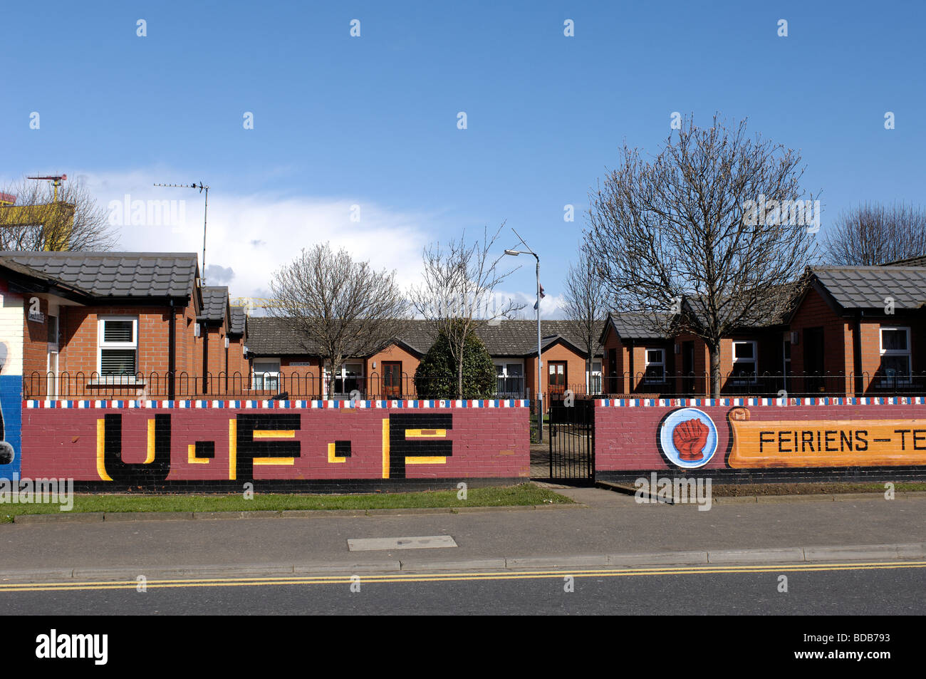 Loyalist Murals, Newtownards Road, East Belfast, Belfast, Northern Ireland, UK. Stock Photo