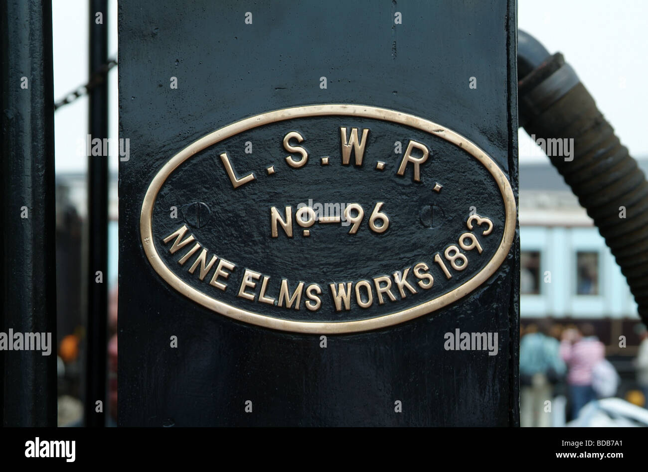 London and South Western Railway Engine Plaque, Nine Elms Works Stock Photo