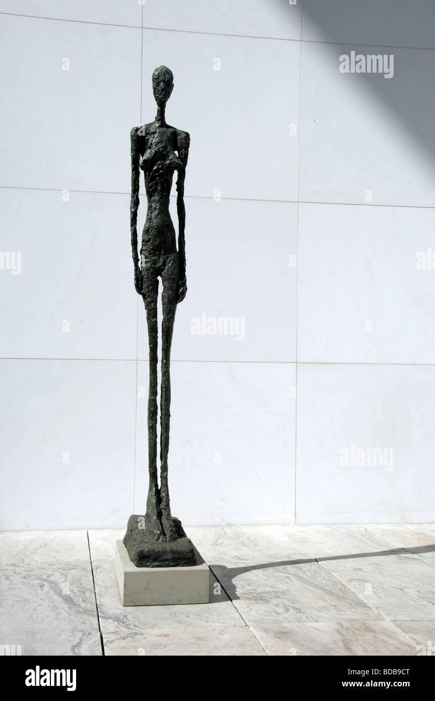 Sculpture by Giacometti at MOMA Stock Photo
