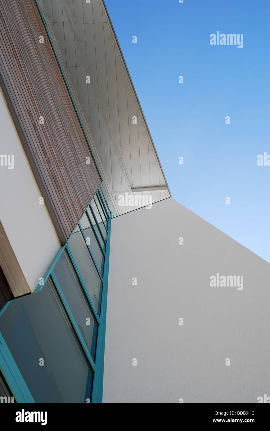 Close up of architectural features of modern building Stock Photo - Alamy