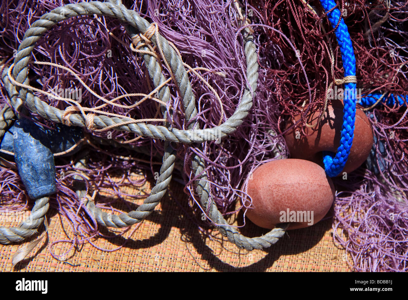 Fishing coloured rope hi-res stock photography and images - Alamy