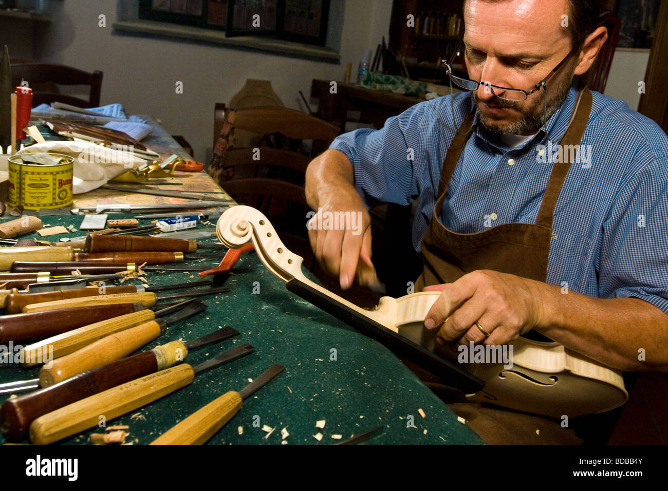 Bissolotti Violin maker Cremona Italy Stock Photo Alamy
