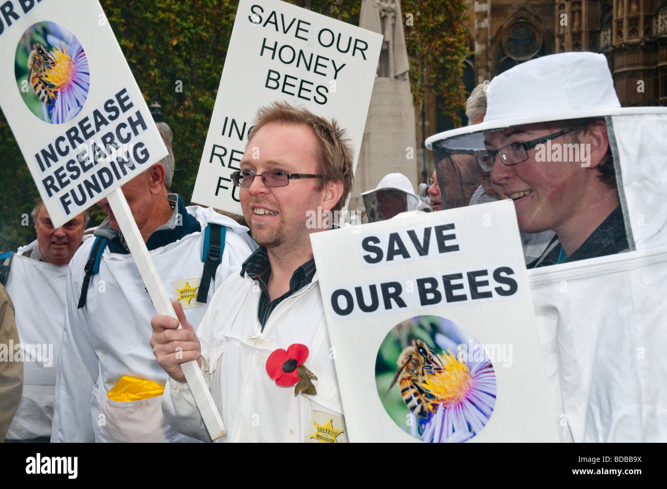 Support Bee Rights Bee-keepers lobby parliament calling for more research into diseases ...