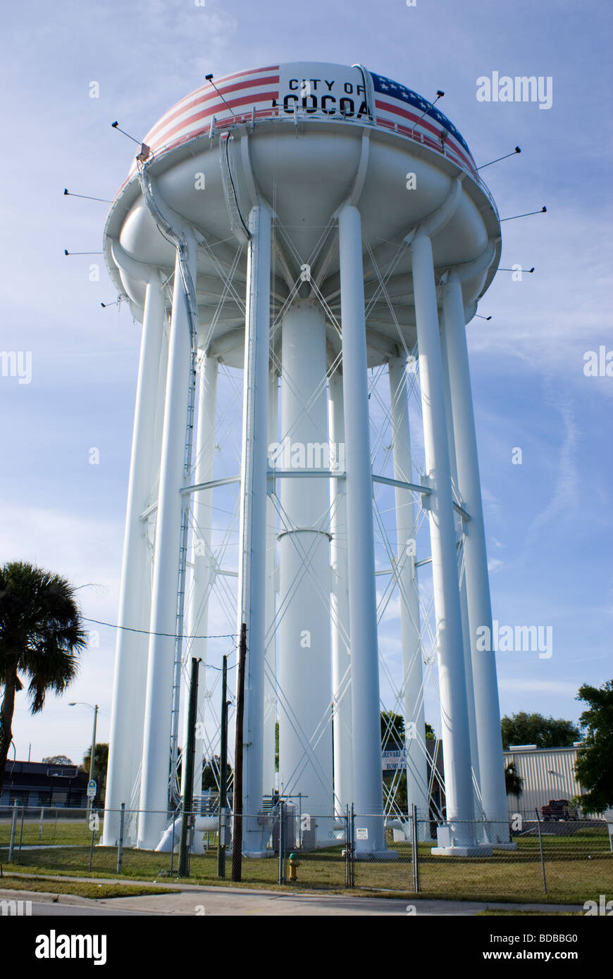Water tower in Cocoa, Florida, USA Stock Photo Alamy