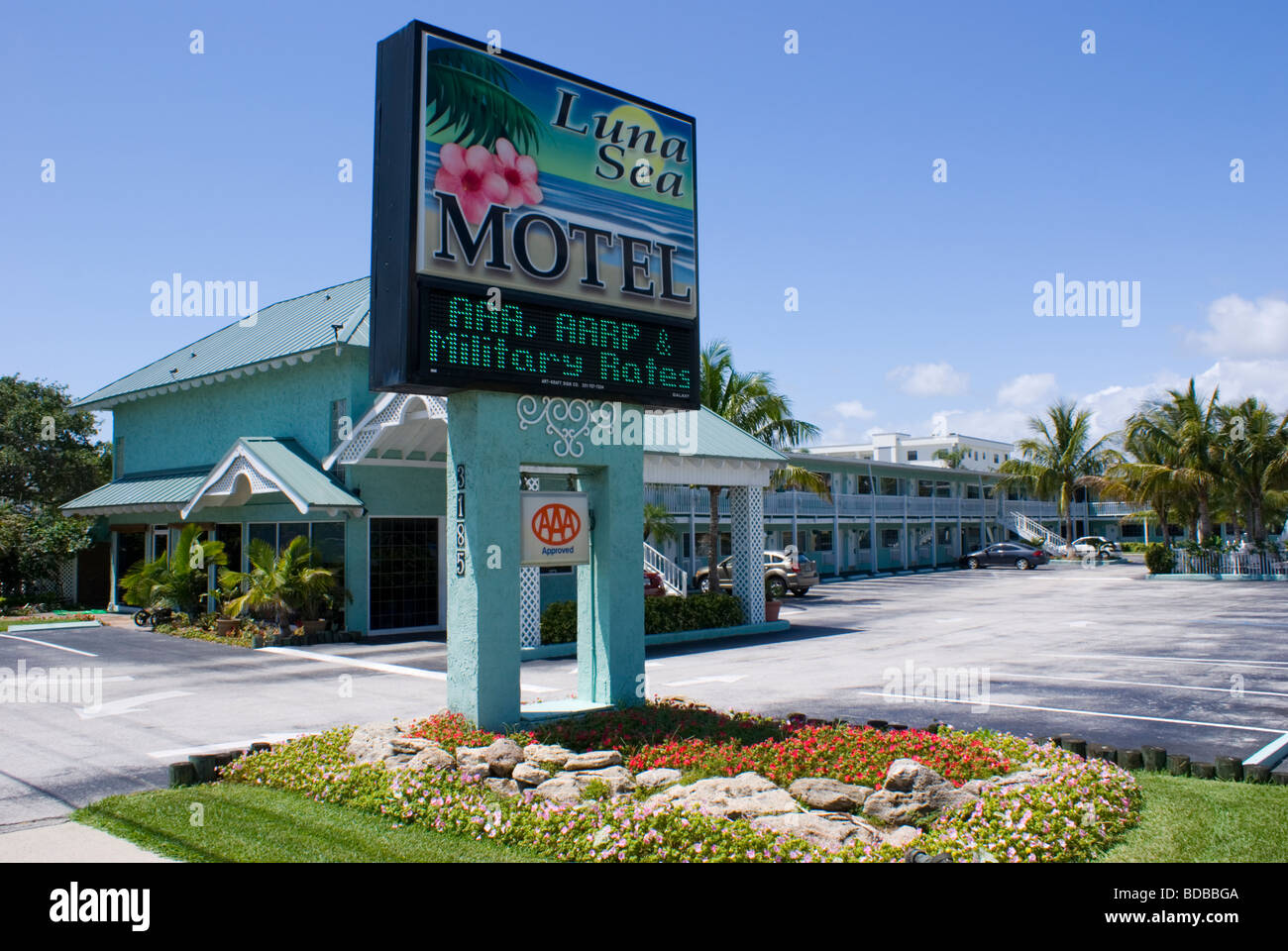 Luna Sea Motel in Cocoa Beach, Florida Stock Photo Alamy