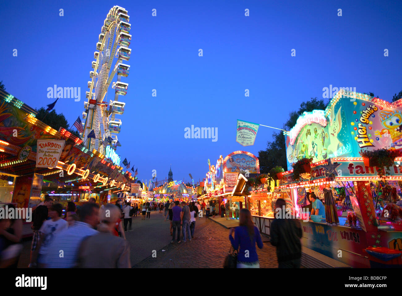 Germany, Hamburg, Dom, Lunapark, park, carnival, fair Stock Photo