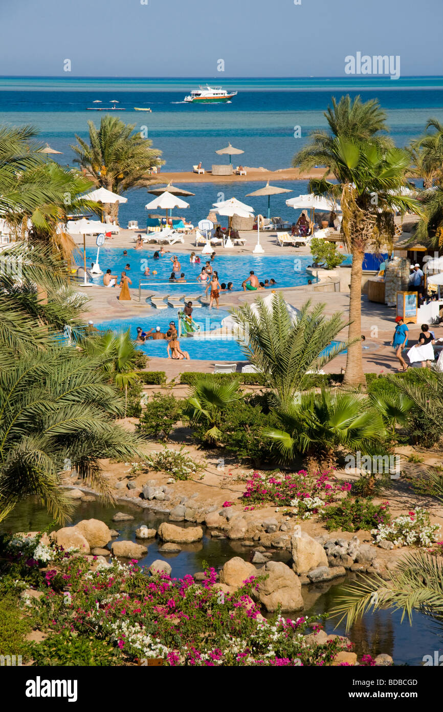 Movenpick hotel, El Gouna, Red Sea, Egypt Stock Photo