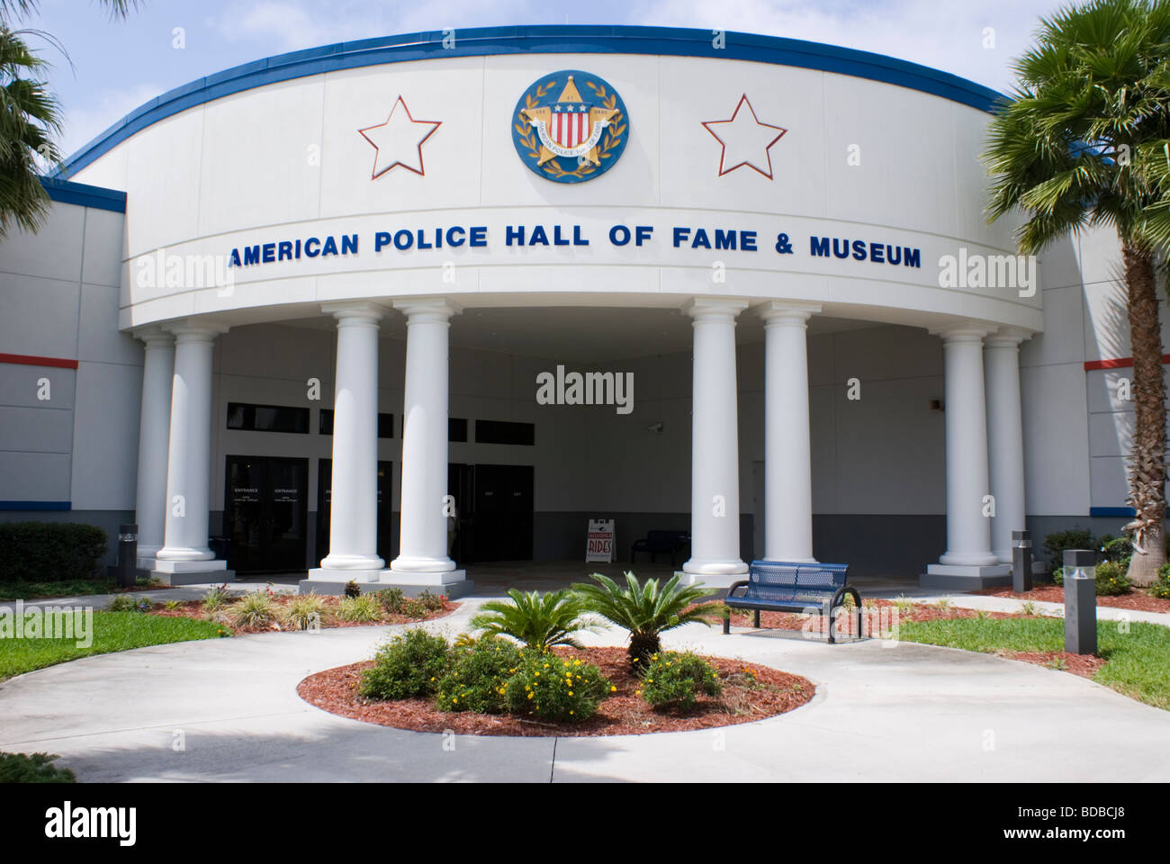 Entrance to American Police Hall of Fame museum near Titusville, Florida, USA Stock Photo Alamy