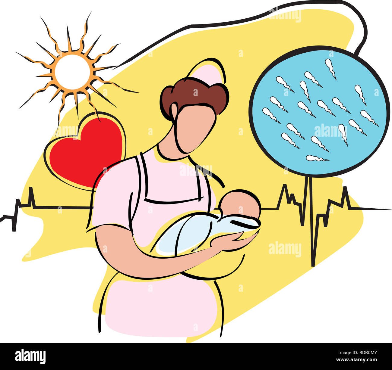 Female nurse carrying a baby Stock Photo Alamy