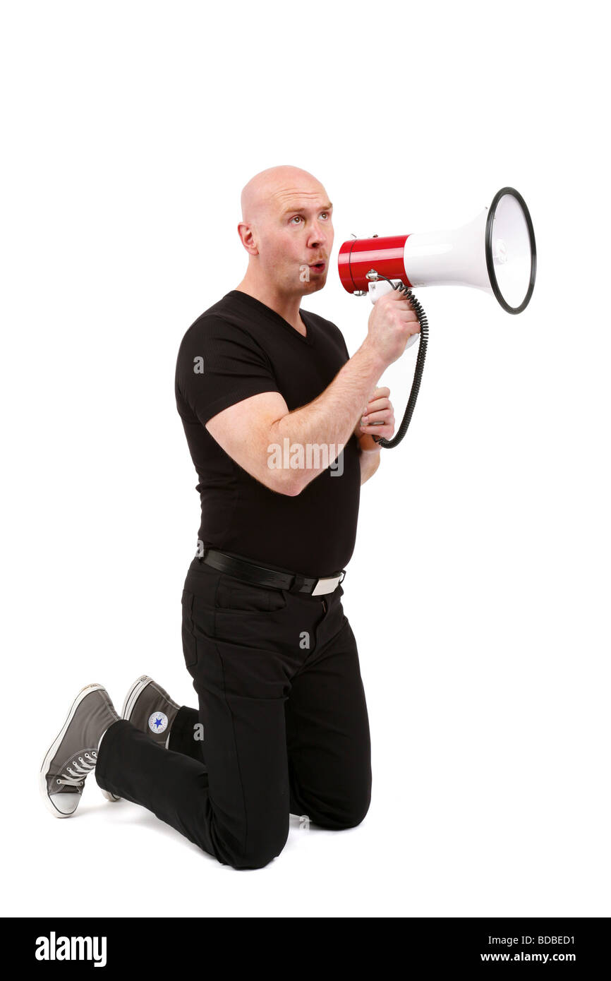 Megaphone head Cut Out Stock Images & Pictures Alamy