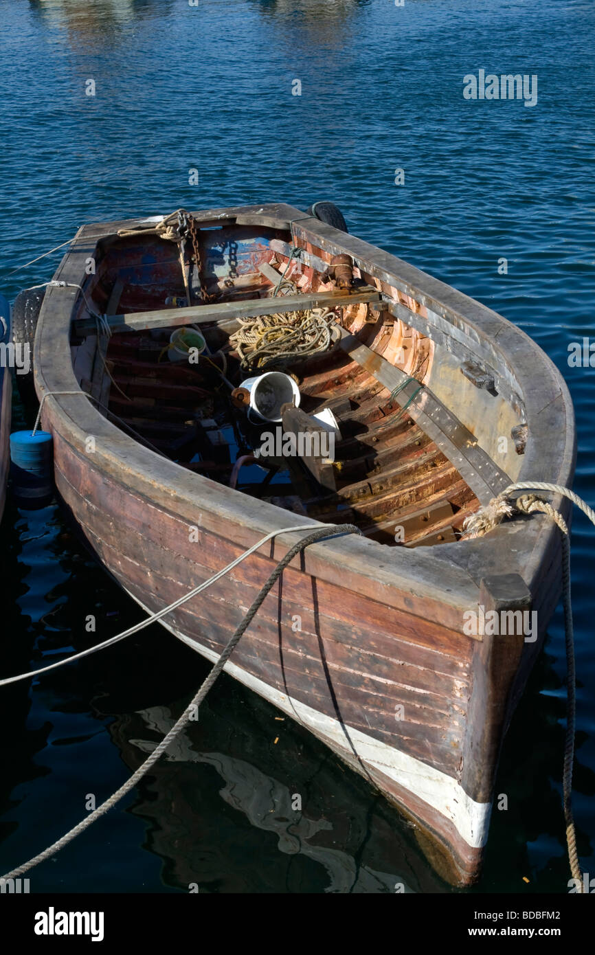 Fishing vessel in Kalk Bay harbour, Cape Town, South Africa Stock Photo