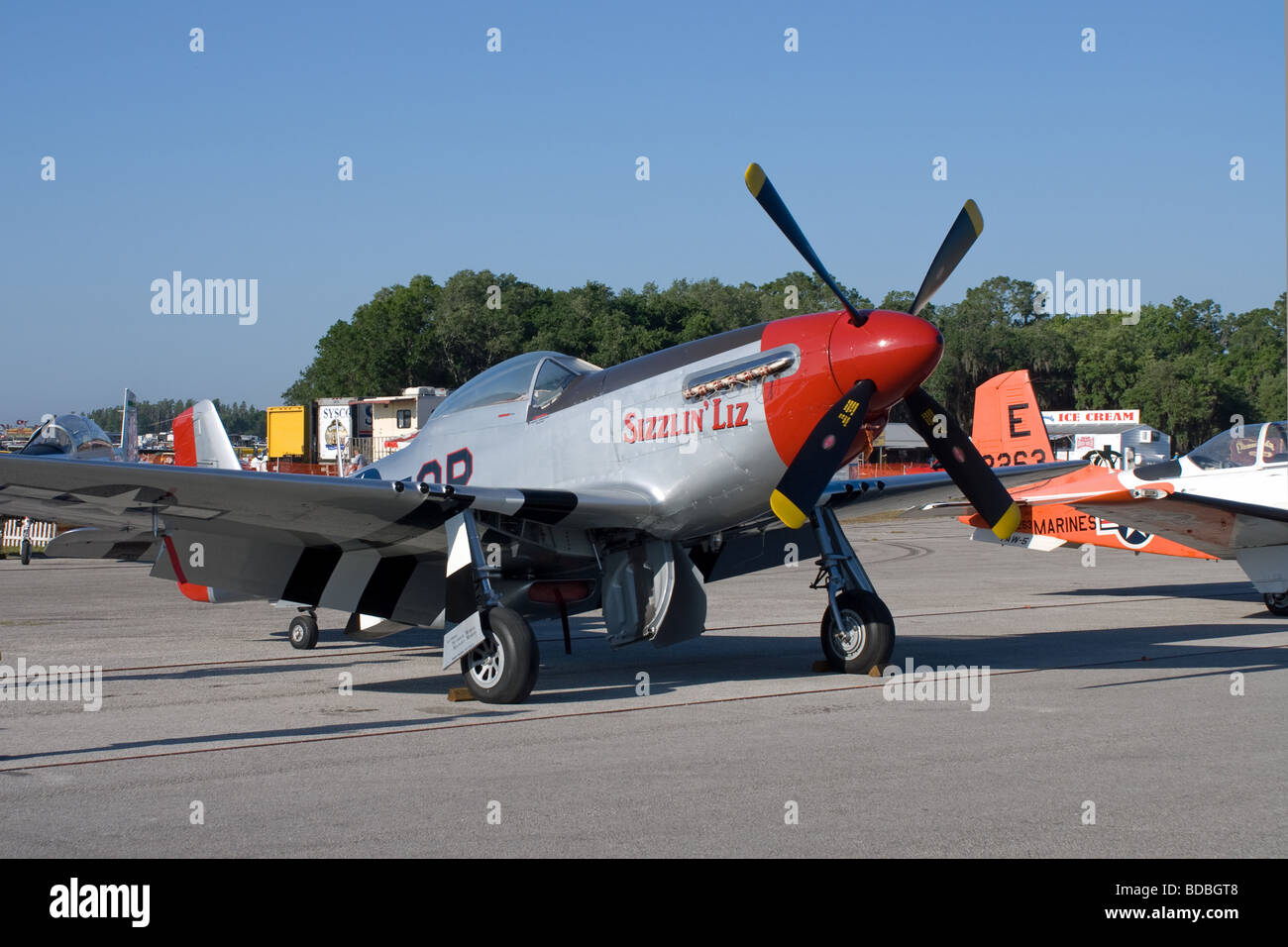 P-51 Mustang Sizzlin Liz Stock Photo - Alamy