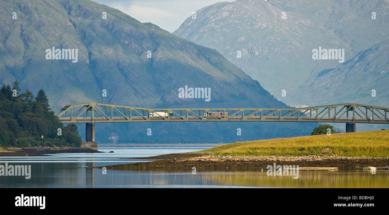 Ballachulish road bridge taking the A828 over Loch Leven near Glencoe