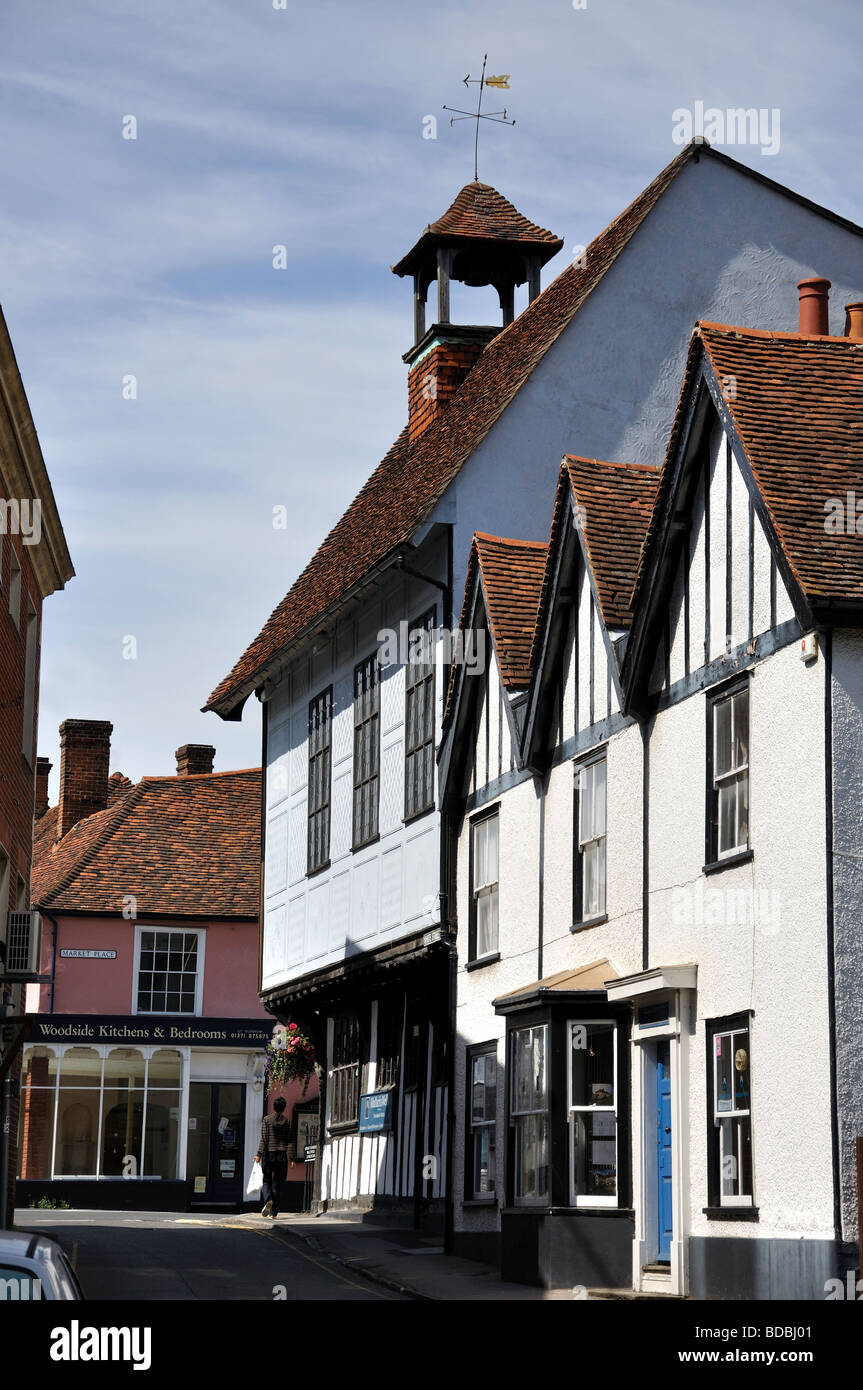 The Old Town Hall, Market Place, Great Dunmow, Essex, England, United Kingdom Stock Photo