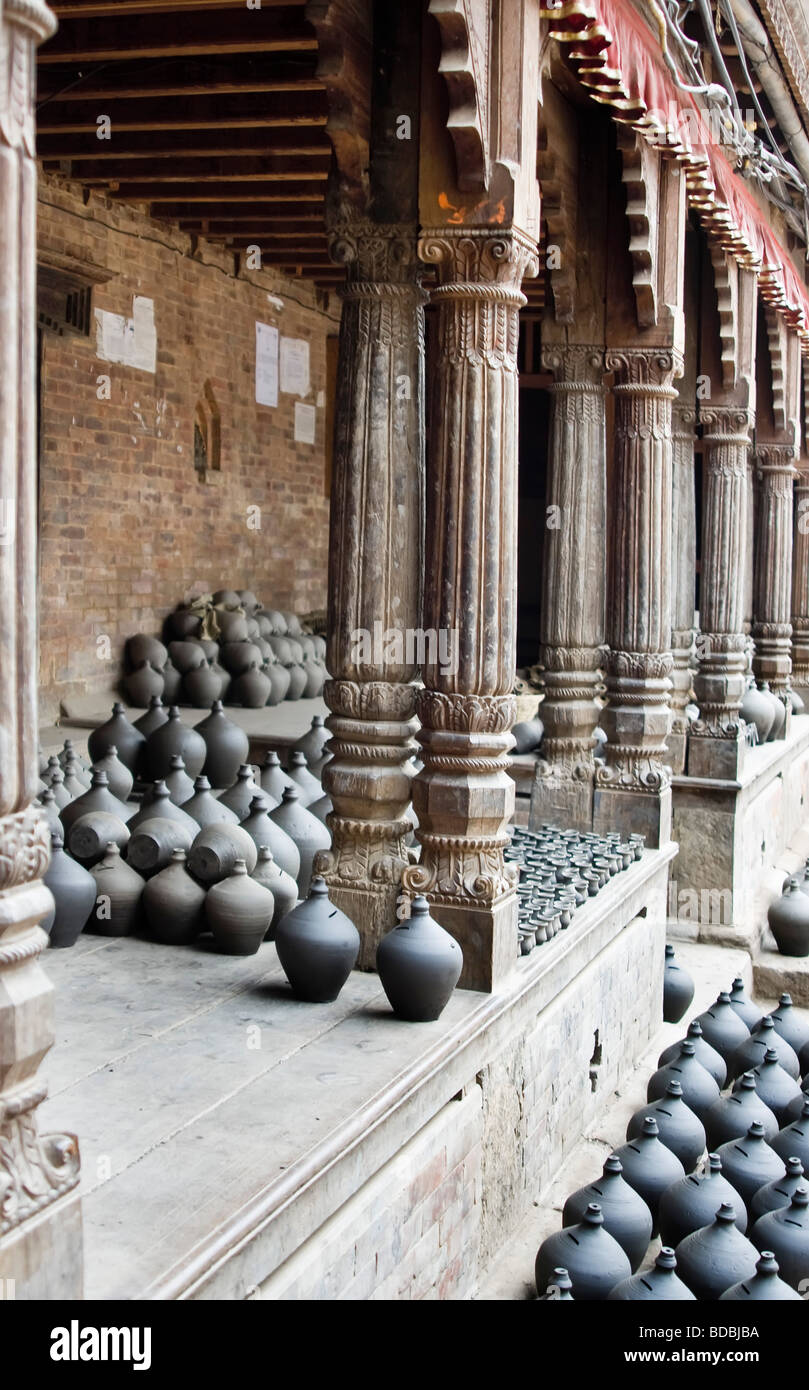Clay pots made in Bhaktapur. Nepal Stock Photo Alamy
