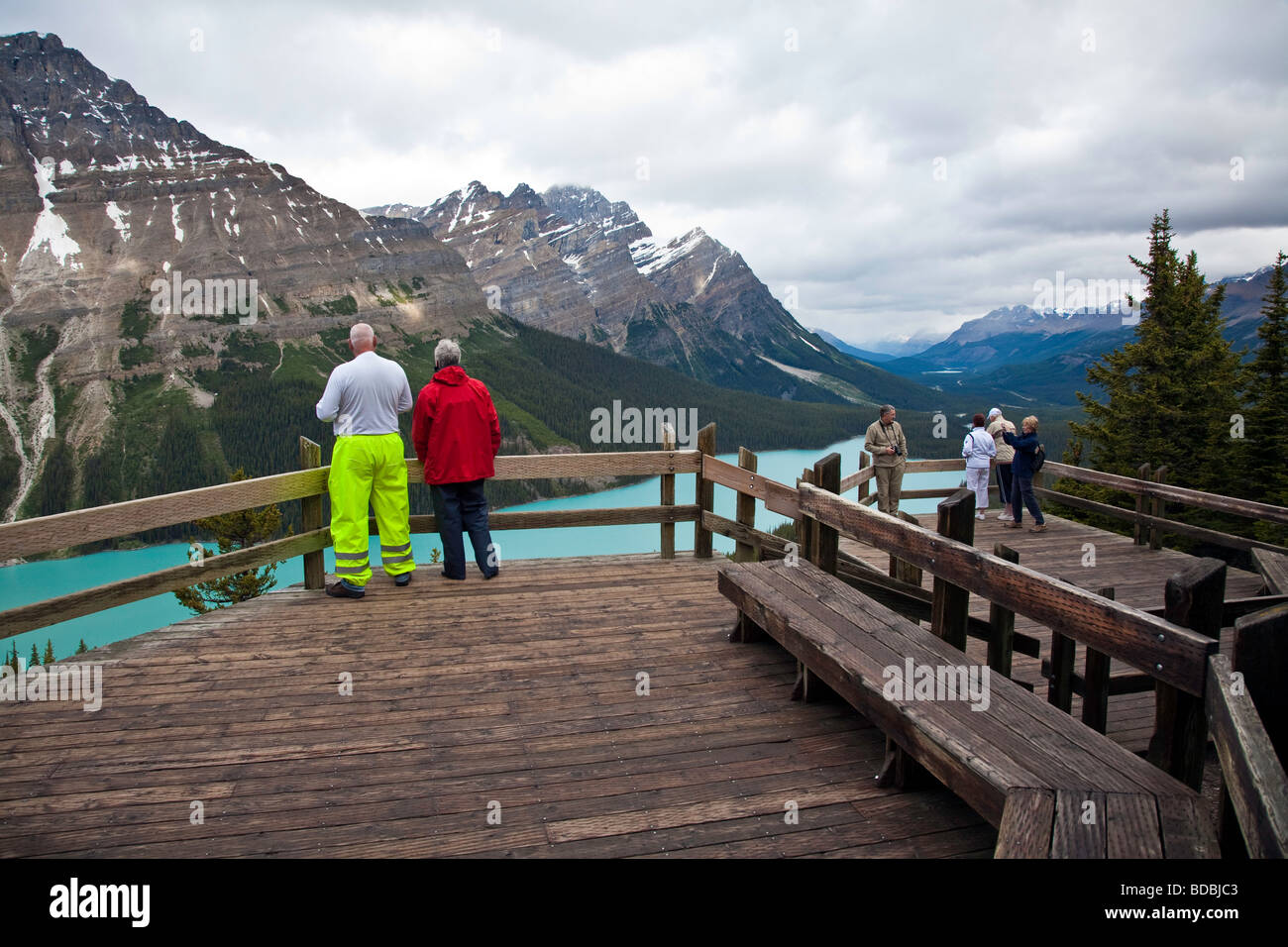 Peyto Lake Banff National Park Alberta Canada North America Stock Photo ...