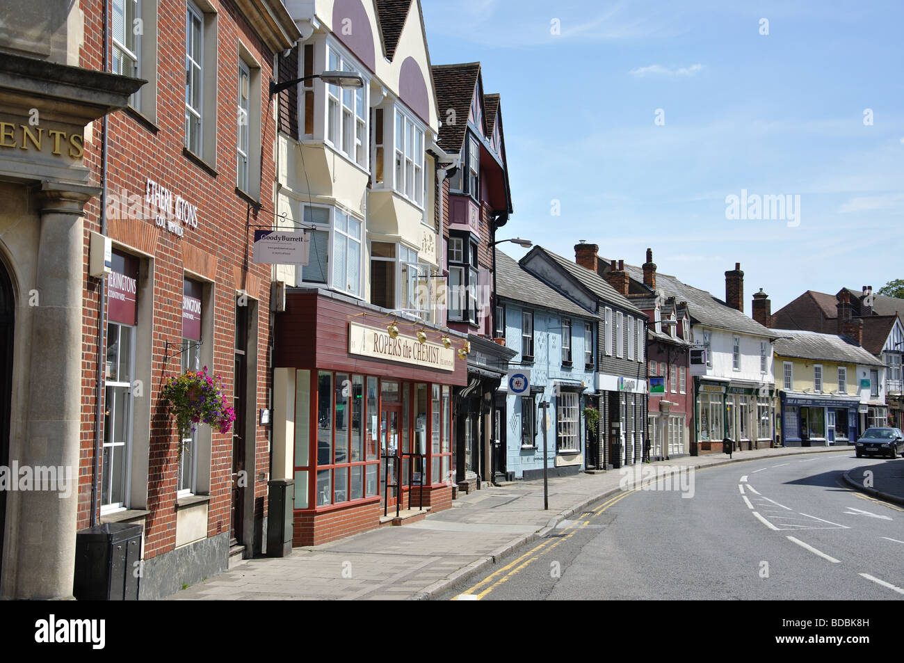 High Street, Great Dunmow, Essex, England, United Kingdom Stock Photo