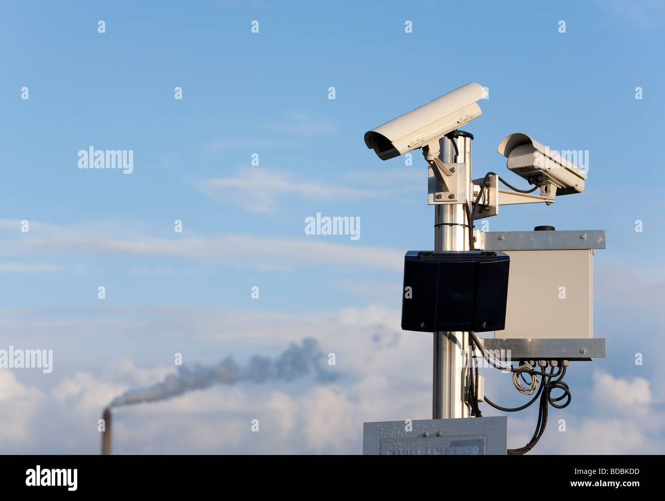 Remote controlled surveillance camera Stock Photo Alamy