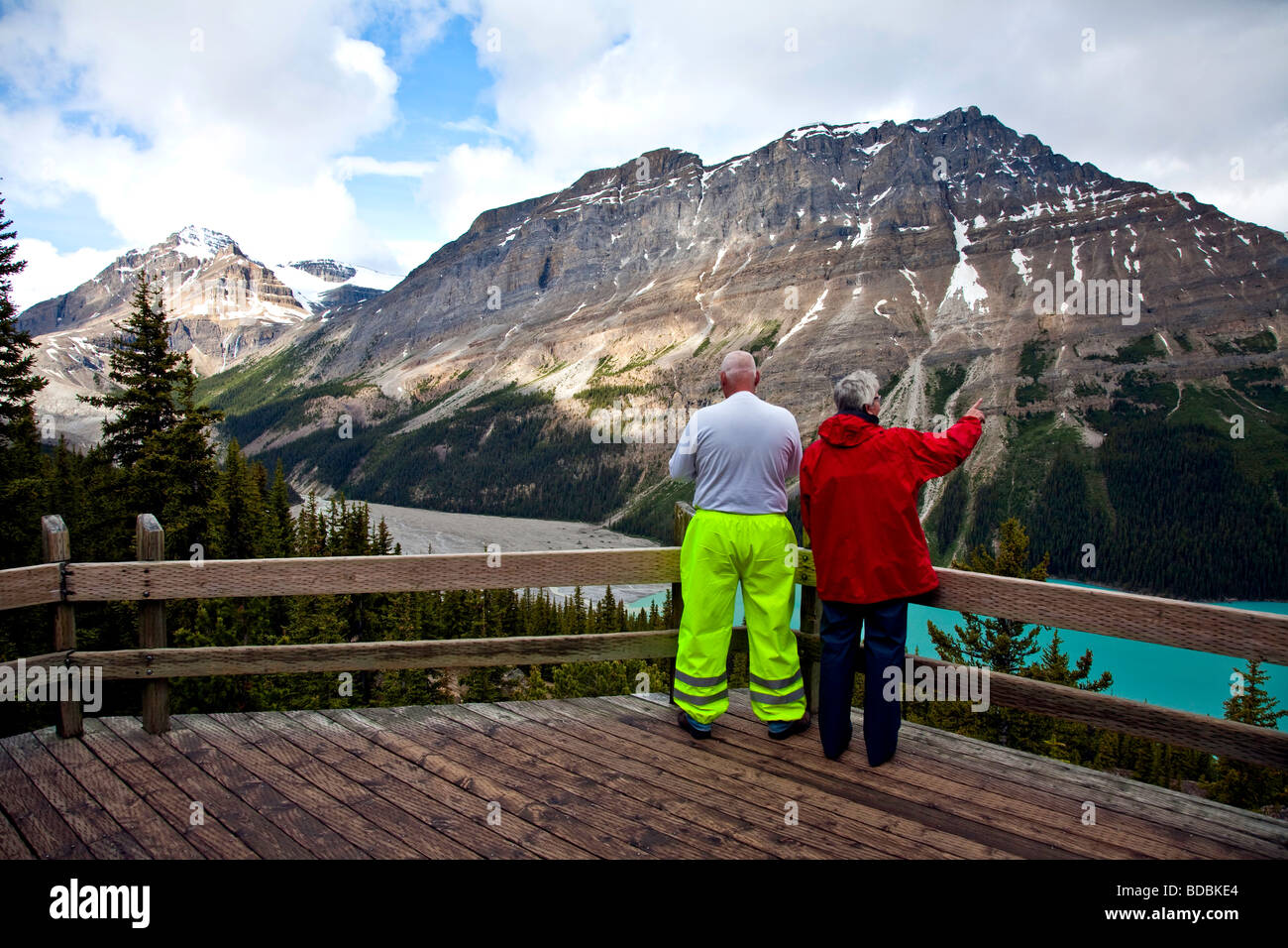 Peyto Lake Banff National Park Alberta Canada North America Stock Photo ...
