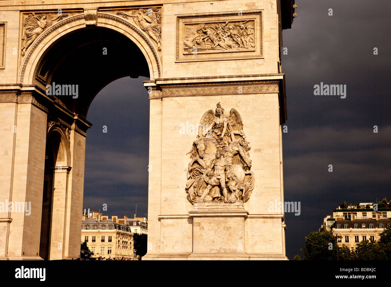 Arc de Triomphe Paris France Stock Photo