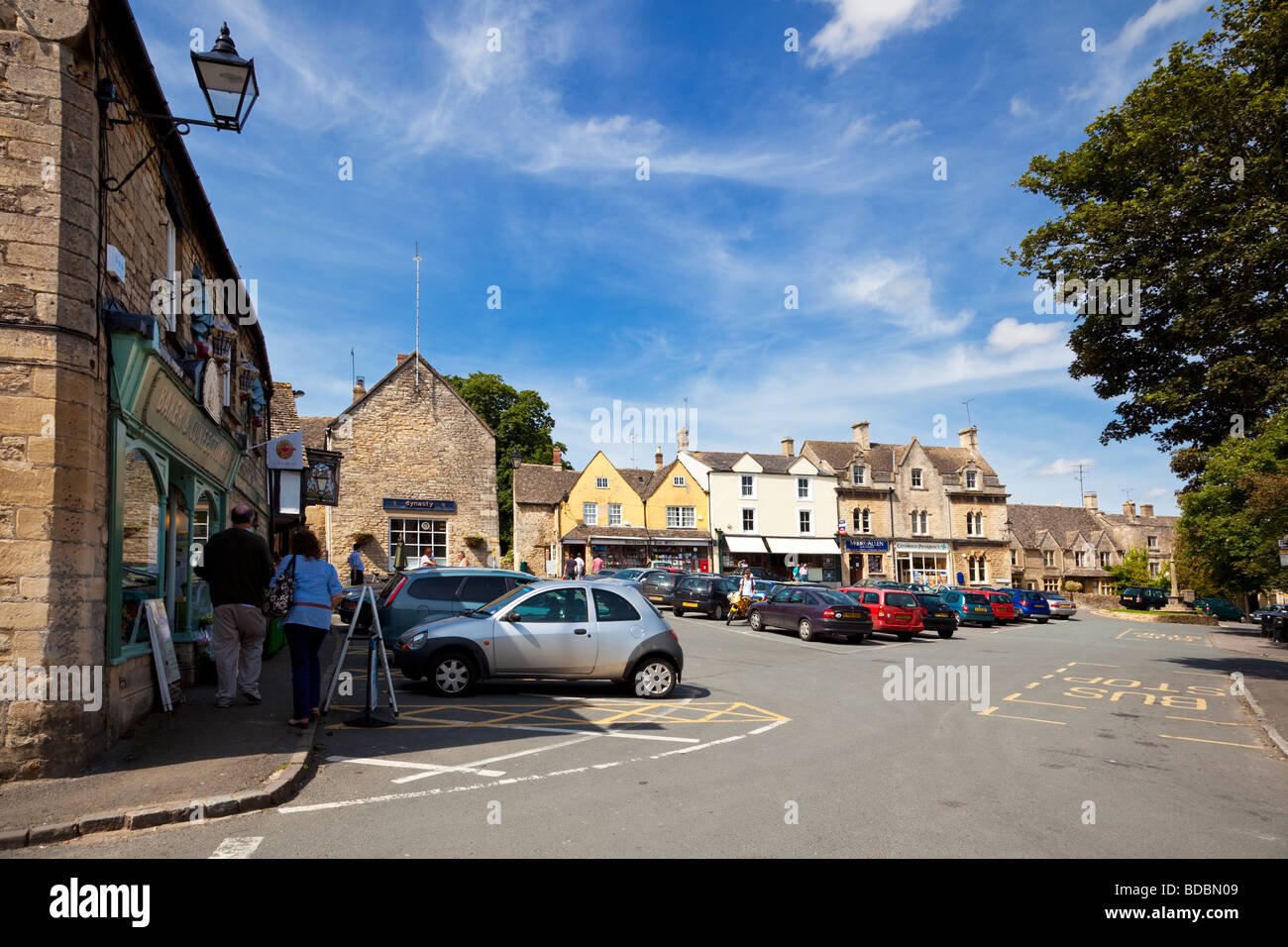 Market place at Northleach, Gloucestershire in the English Cotswolds UK Stock Photo Alamy