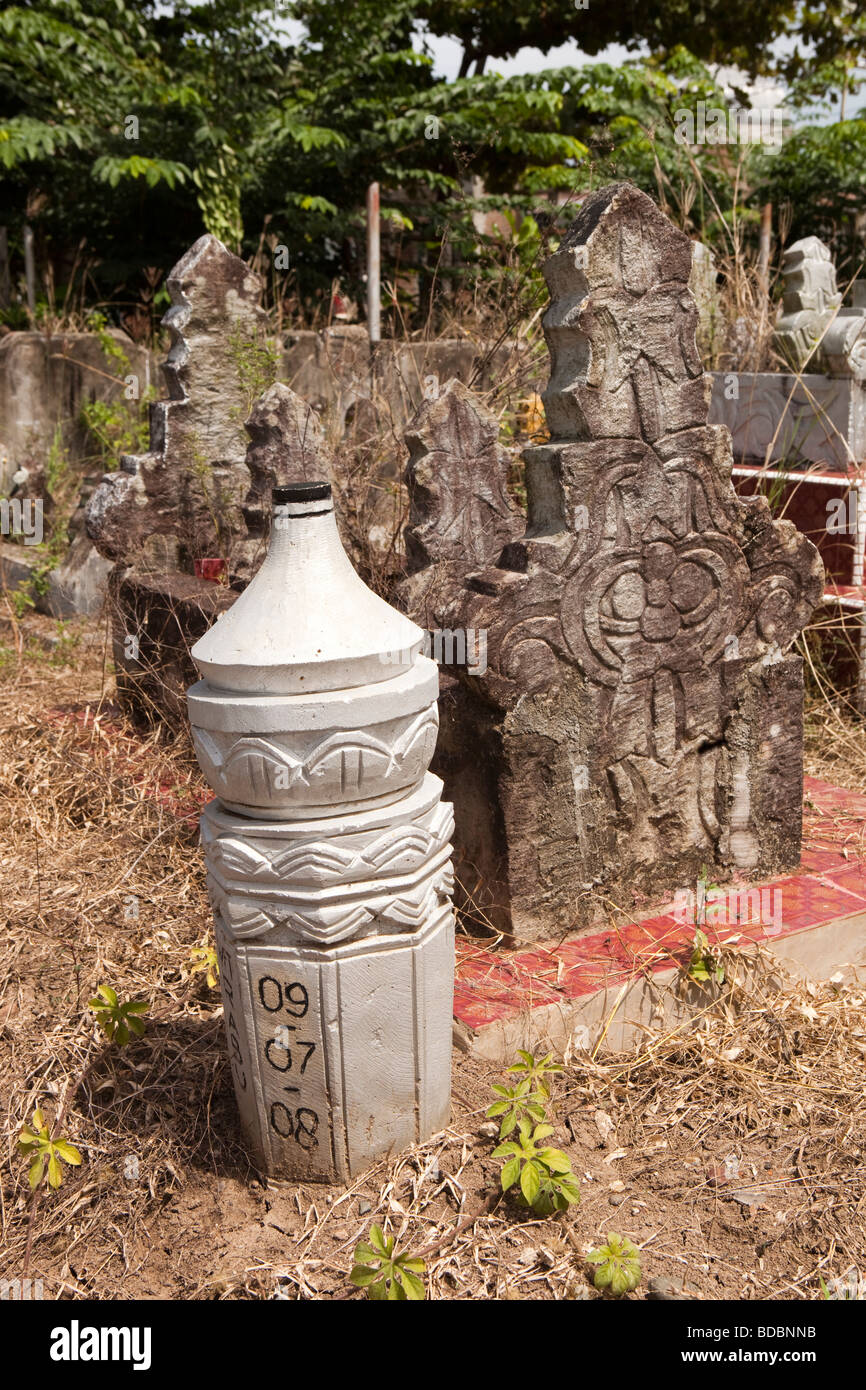 Indonesia Sulawesi Sidereng muslim cemetery unusual pillar shaped