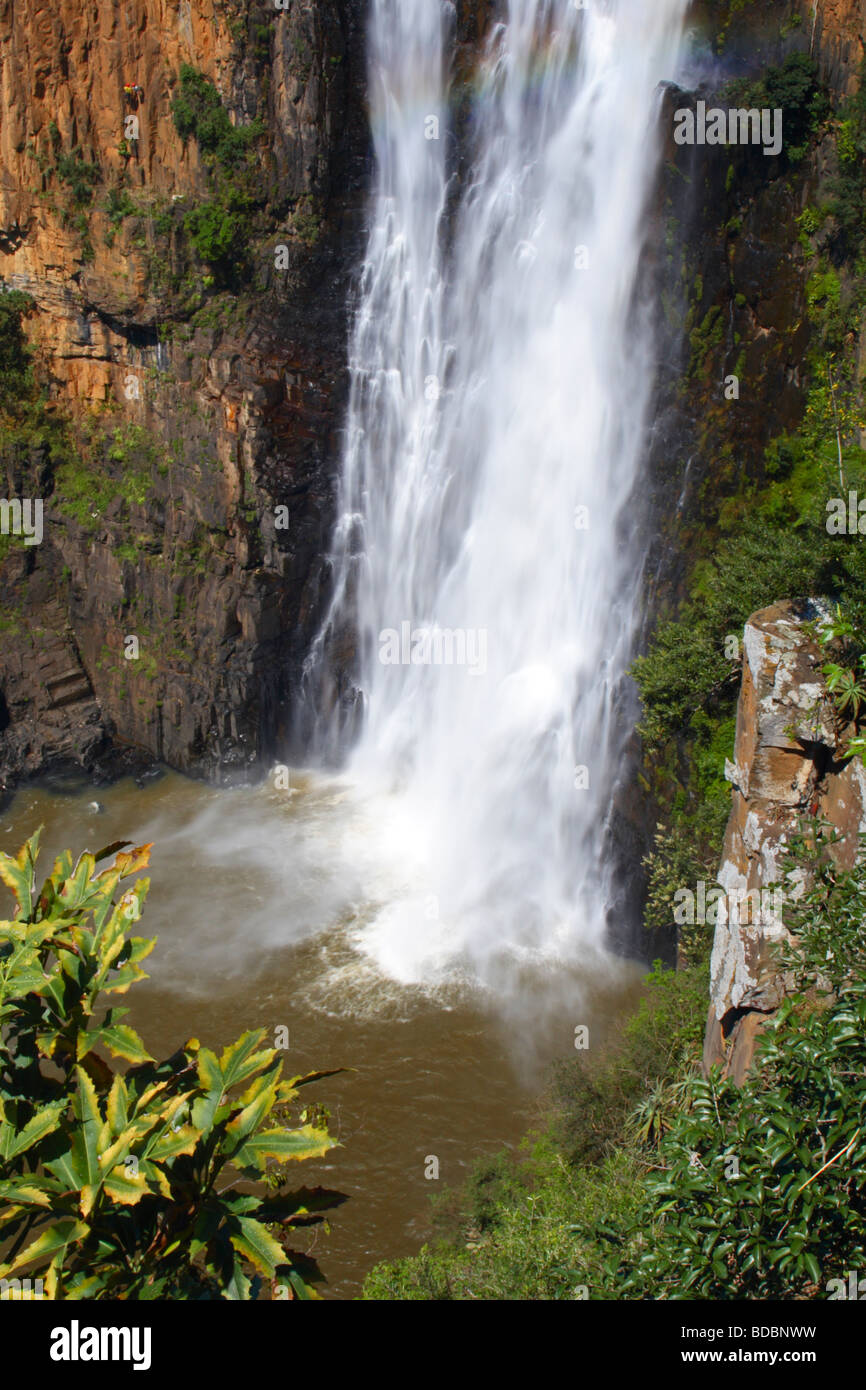 The pool at the base of Howick Falls in Howick, near Pietermaritzburg, Kwazulu Natal, South Africa Stock Photo