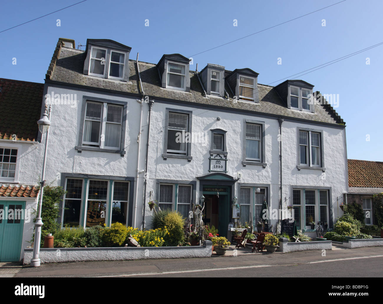 exterior of Marine hotel Crail East Neuk Fife Scotland August 2009