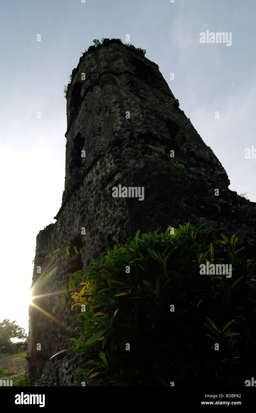 Cagsawa Church, Albay, Bicol, Southeast Luzon, Philippines Stock Photo