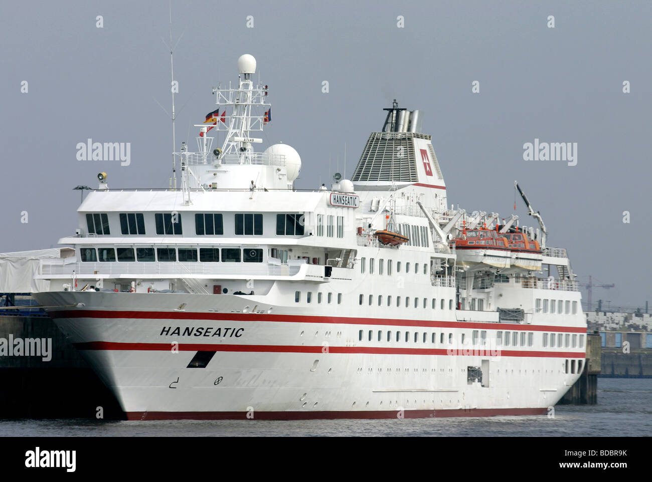 Luxury German Passenger Ferry HANSEATIC Hamburg Germany Stock Photo Alamy