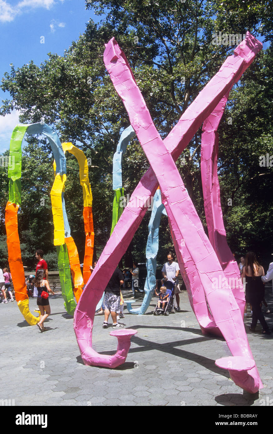 Fifth Avenue Franz West outdoor sculpture installation The Ego and The