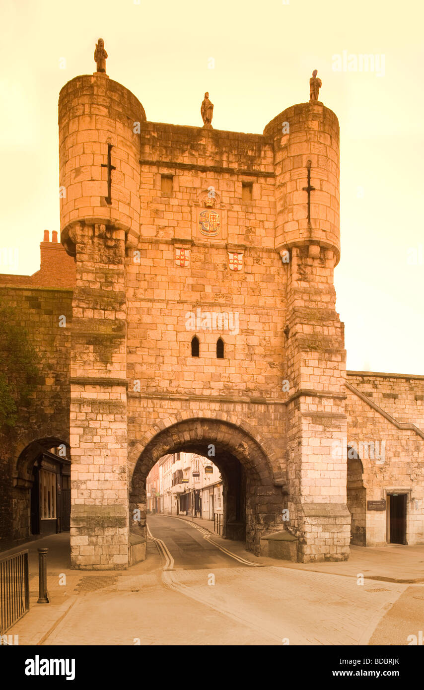 Bootham Bar, York City Walls, York, Yorkshire, UK Stock Photo Alamy