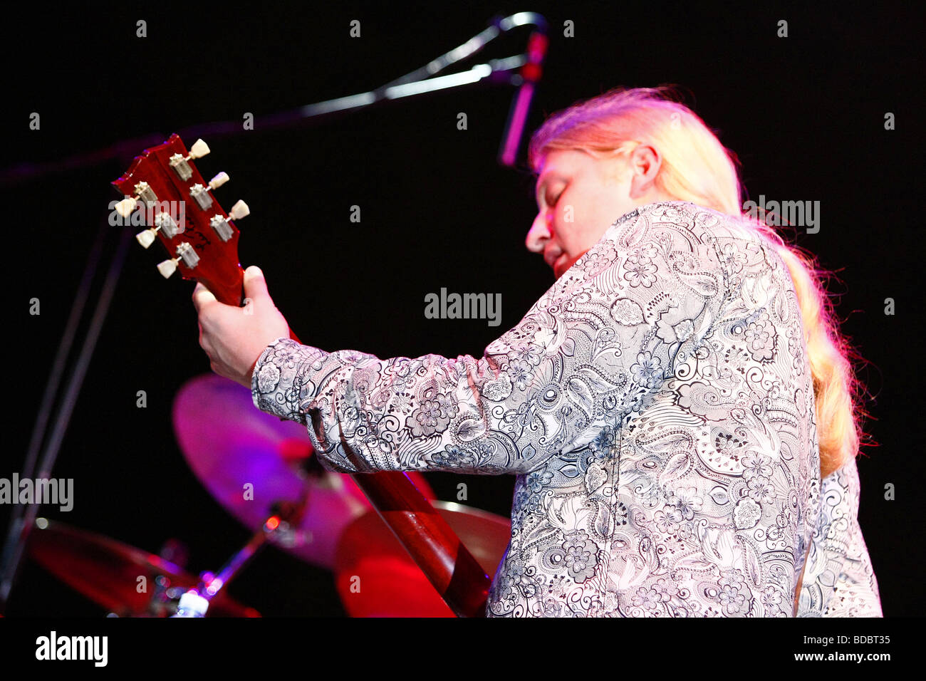 Derek Trucks Band Live at Pistoia Blues Festival, 2009 Stock Photo