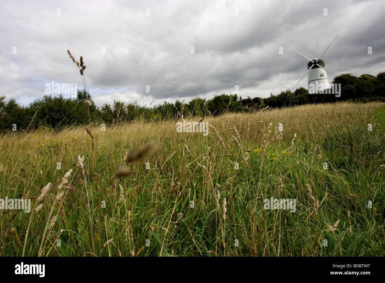 View of Patcham Windmill, Brighton, located on Green Ridge, an area on the outskirts of Brighton