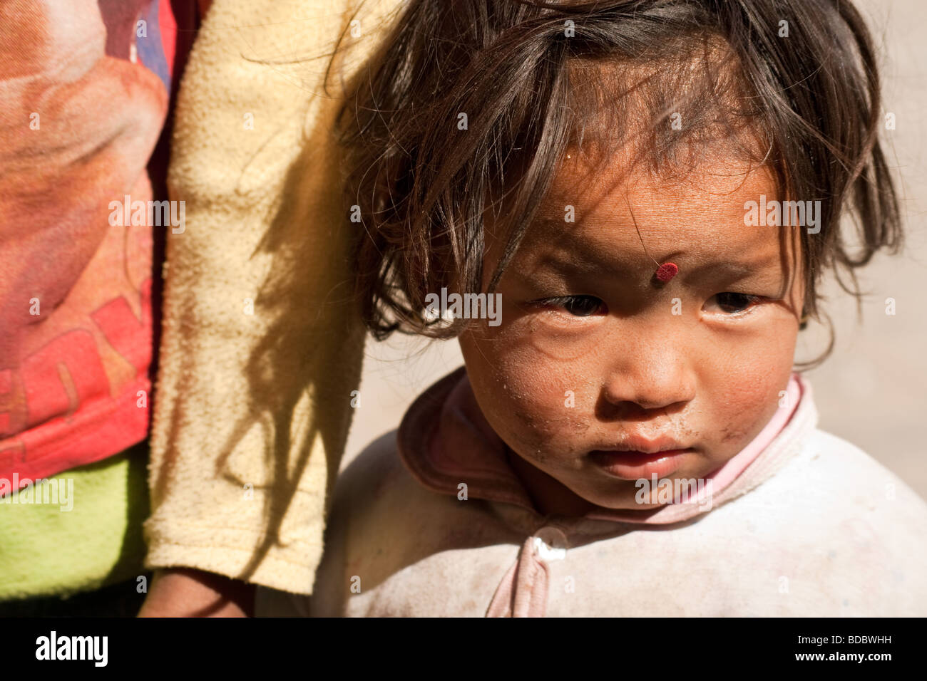 Young Nepalese girl in Patan, Kathmandu Valley, Nepal Stock Photo