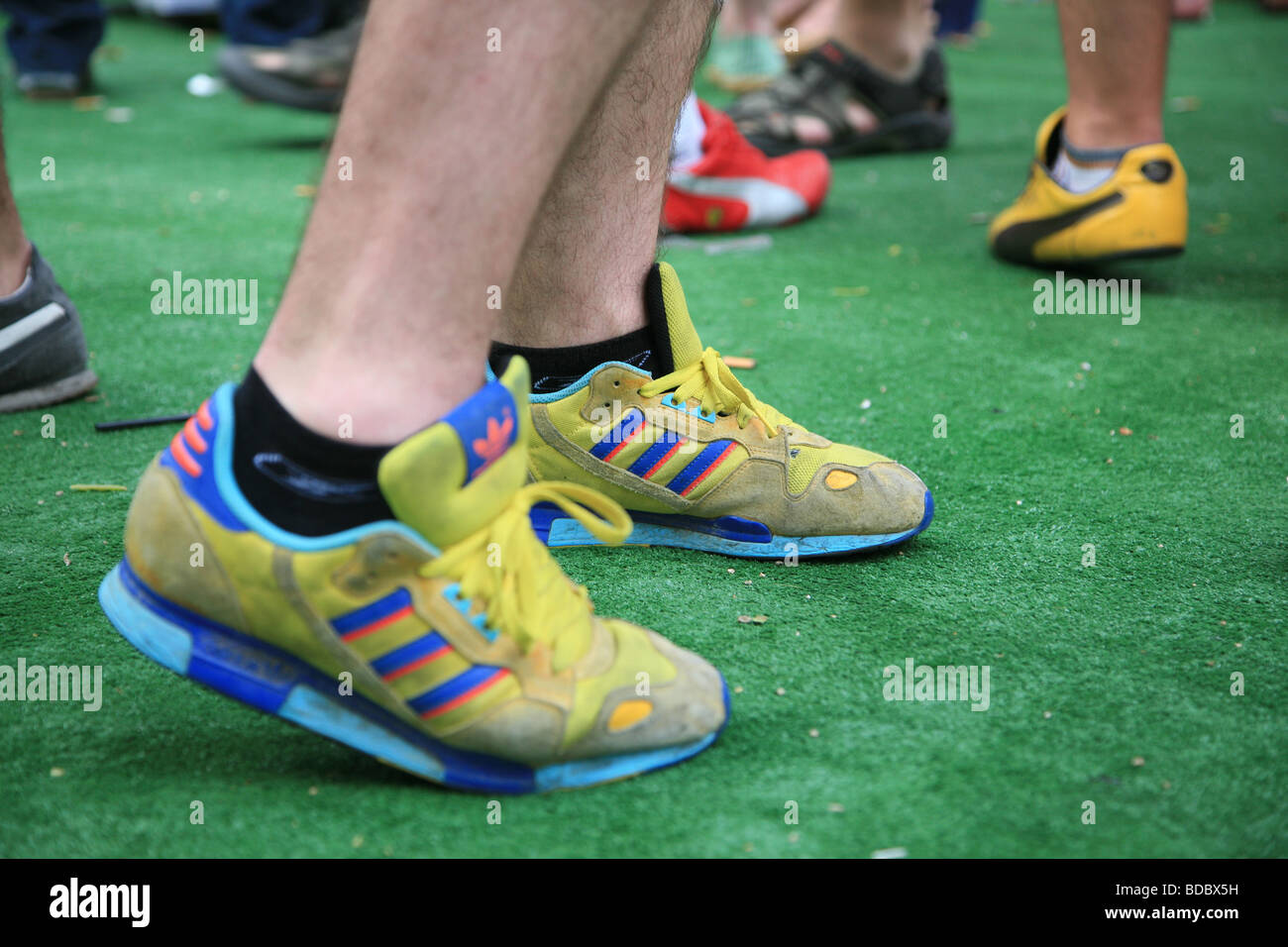 Close up details to Nike shoes, Sonar Festival 2009 Barcelona Stock Photo -  Alamy