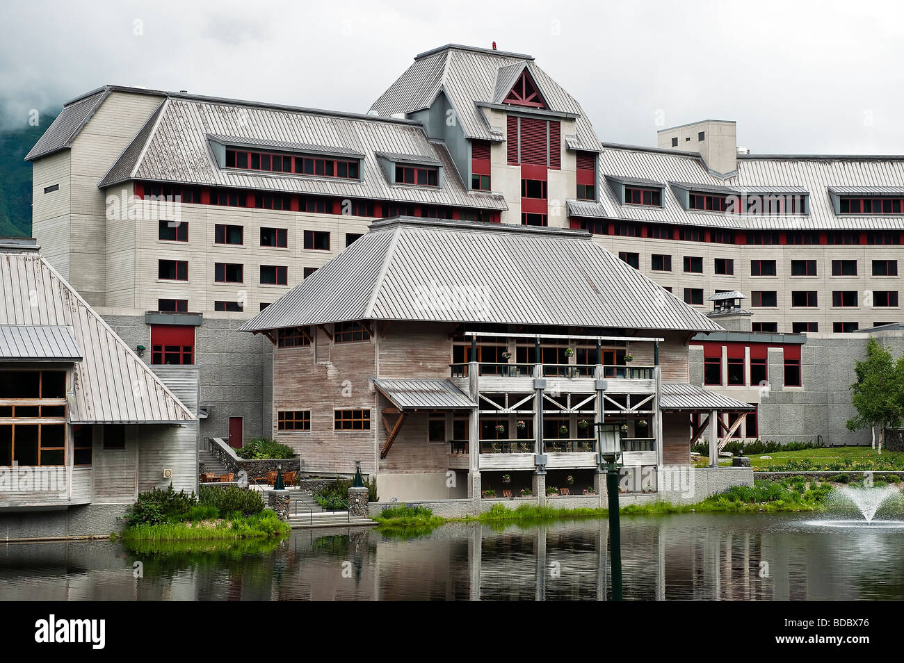 Alyeska Lodge Girdwood Alaska Stock Photo