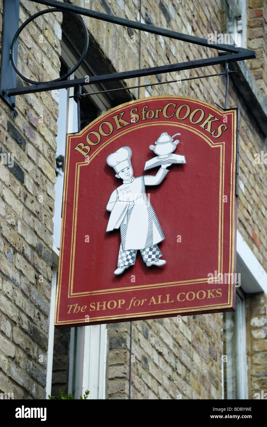 Books for Cooks bookshop in Notting Hill London England Stock Photo