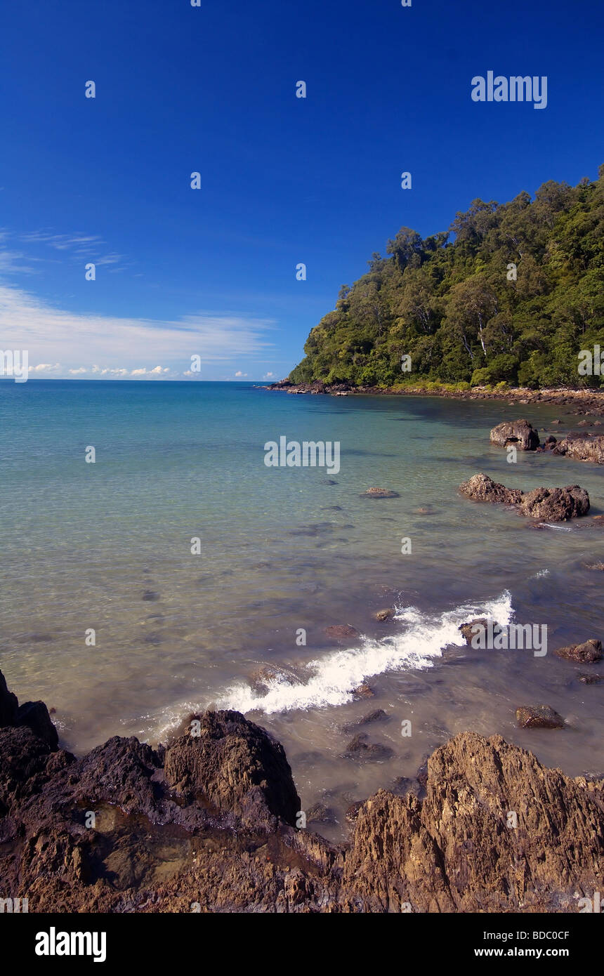 Wilderness coastline of Daintree National Park Queensland Australia