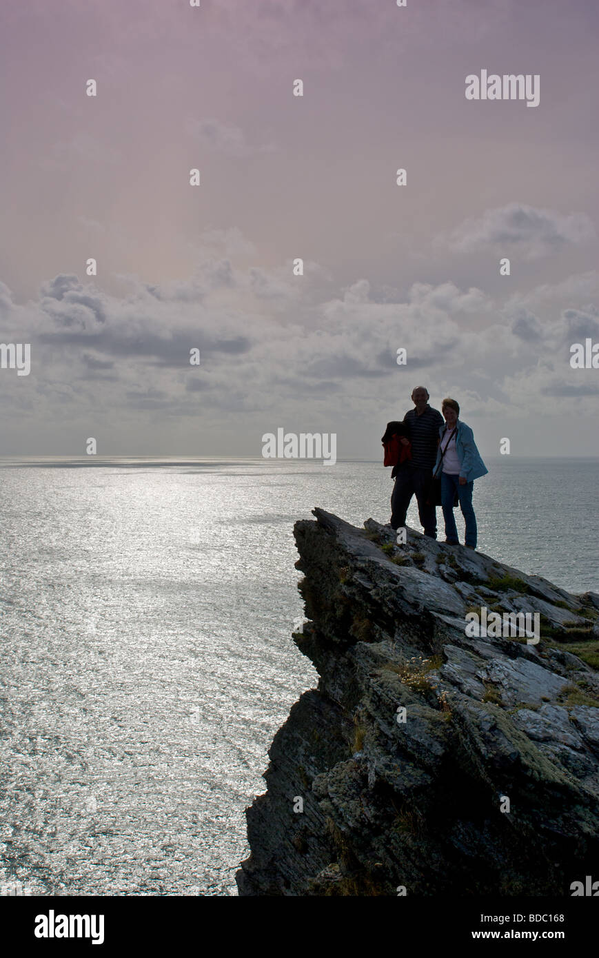 helping hand, tintagel head Stock Photo