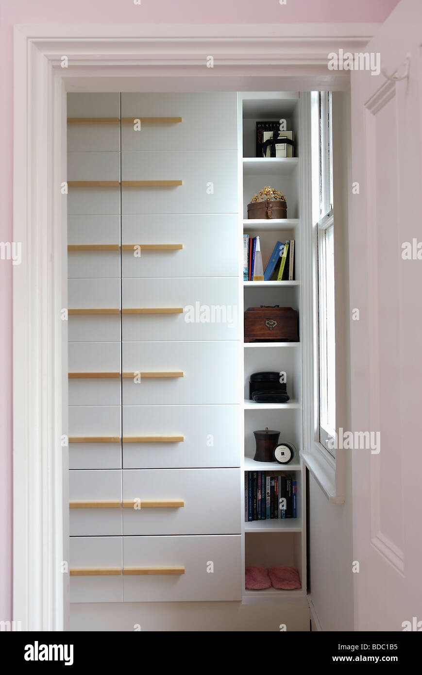 narrow storage shelves