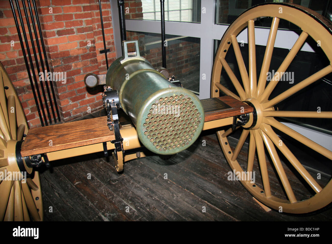 A Vandenburg volley gun on display at the Tredegar Iron Works, Richmond