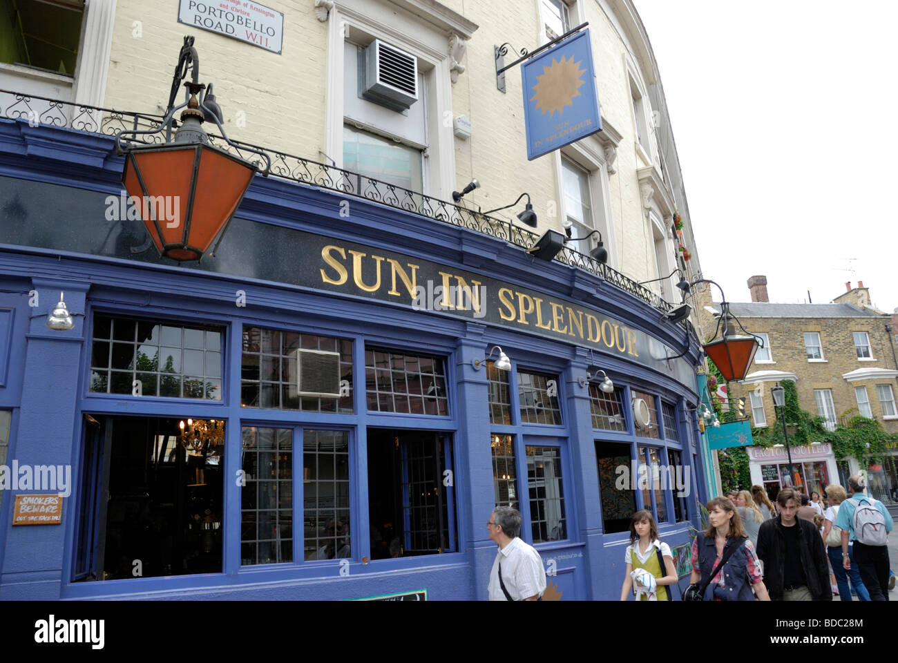 The Sun in Splendour pub in Portobello Road Notting Hill London England Stock Photo Alamy